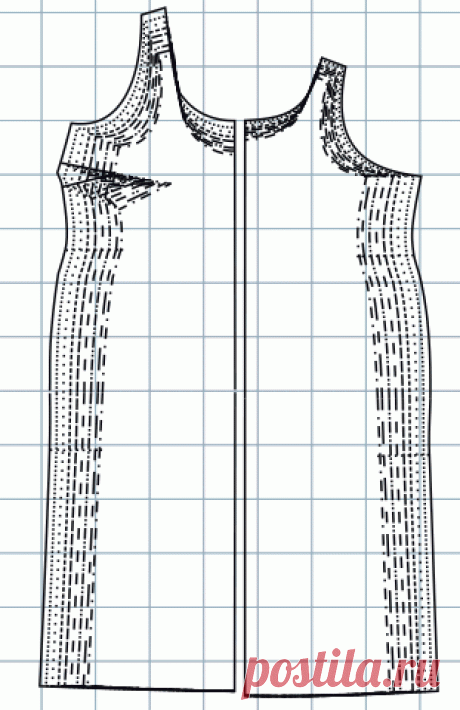 Универсальная выкройка платья для полных.