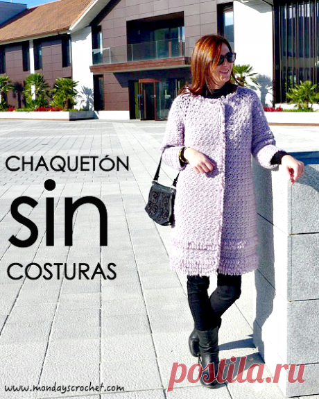 CHAQUETÓN SIN COSTURAS / TOP DOWN THREE-QUARTER-LENGTH JACKET |