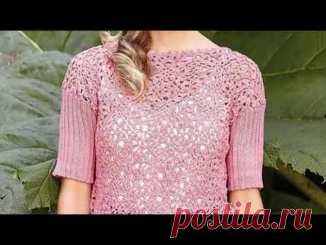 Ажурный Топ Крючком -  Модели - 2020 / Lace Top Crochet Video