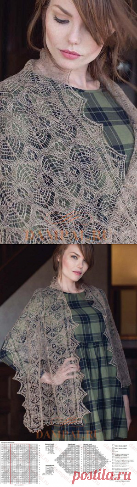 Ажурная шаль «Shetland Shawl»