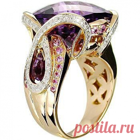 Amethyst, Pink Sapphires and Diamonds | Gems &amp;amp; Jewelry