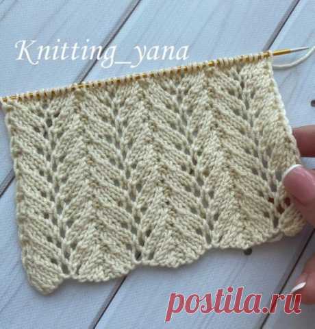 Узор 28. Блог knitting_yana

Источник: https://www.instagram.com/p/CQ-9qAeLuLJ/

Новый узор в вашу копилочку
⁣⁣схема узора идёт дальше за образцом
в схеме есть ошибка, смотрите описание ниже

Ставьте  и сохраняйте себе в закладки чтобы не потерять.⁣⁣⠀
Желаю всем приятного вязания⁣⁣⠀

 В схеме указаны лицевые ряды, изнаночные ряды вяжем по рисунку.

1 ряд: кромочная, *2 вм.лиц.п с накл. вправо, 2 лиц.п., накид, 1 лиц.п., накид, 2 лиц.п., 2 вм.лиц.п. с наклон. влево, 1 изн.п...