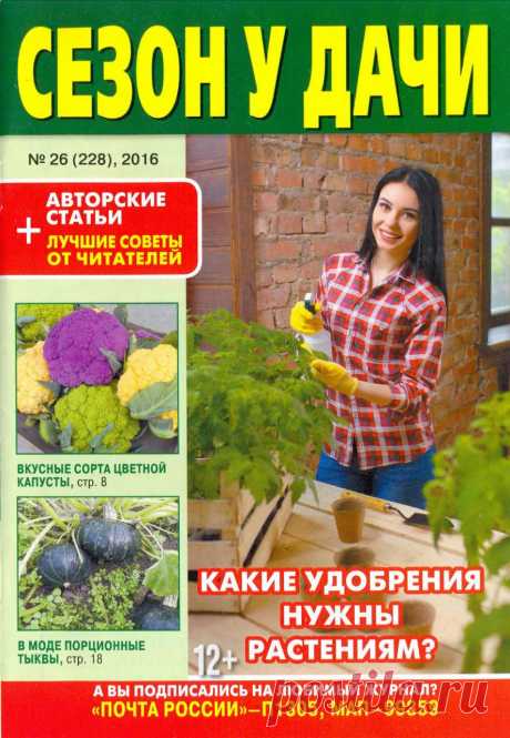 Сезон у дачи № 26 (228) 2016 Журнал для любителей сада и огорода, много полезных советов из серий: любимы сад, огородные подсказки, грядки в порядке, плодовый сад и т.д.

 
Название: Сезон у дачи  Автор: коллектив Издательство: О…