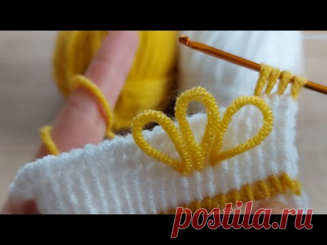 Tunus işi çok kolay örgü bebek yeleği battaniye ve patik modeli tunisian crochet easy knitting model