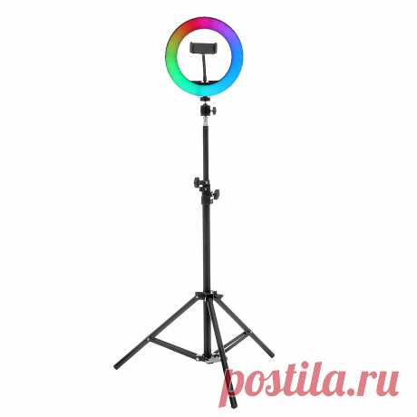 8/10inch 360° Adjustment RGB LED Ring Light Full Color LED Selfie Fill Light Ph - US$19.99