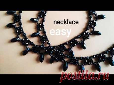 Easy necklace. Простой узор для колье. МК