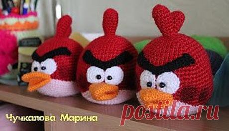 Игрушки от Кумутушки: КРАСНАЯ ПТИЧКА из Angry birds