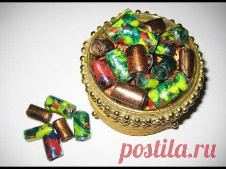 DIY Бусины из пластиковых бутылок своими руками. Мастер класс \ Beads from plastic bottles