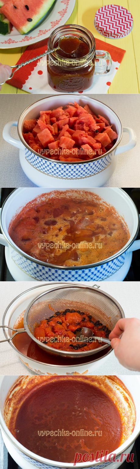 ✔️Что сделать из арбуза, если он не сладкий – соус к мясу и рыбе на зиму, рецепт с фото