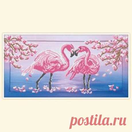 Фламинго - Схемы и наборы для вышивания бисером