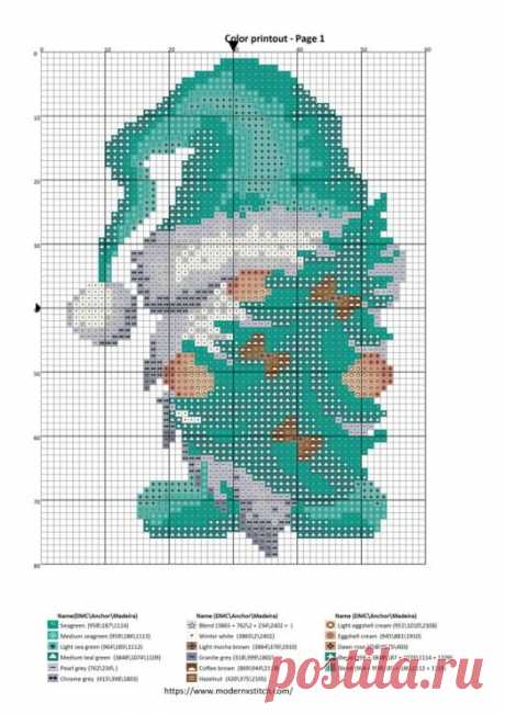 ���� #18 - Gnome Cross Stitch - Mussen