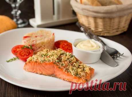 Запеченный лосось с сырно-ореховой корочкой | Вкусный блог - рецепты под настроение