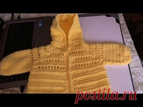 Easy to Crochet Baby Hoodie Sweater - video 3 and final