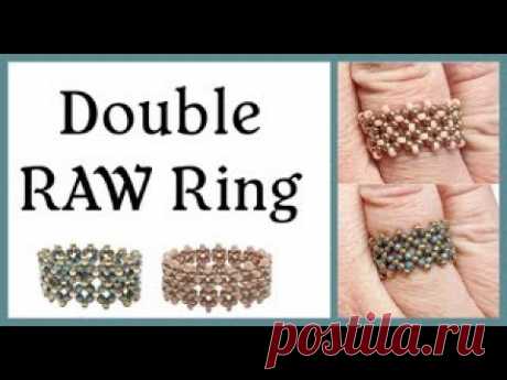 Double Right Angle Weave Ring - Jewelry Making Tutorial