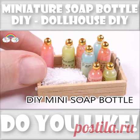 Miniature Soap Bottle DIY - Dollhouse DIY