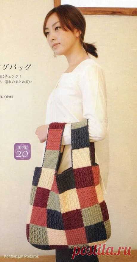 Летняя подборка стильного вязания из бабушкиного квадрата + схемы. Часть 1 - Сумки | Knitting & Crochet | Яндекс Дзен