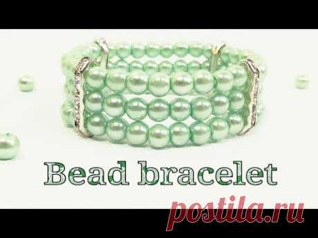 Браслет из Бусин на резинке Своими Руками / Beaded bracelet/ Браслет из бусин Мастер Класс