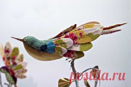 Яркие птицы из лоскутов — Рукоделие