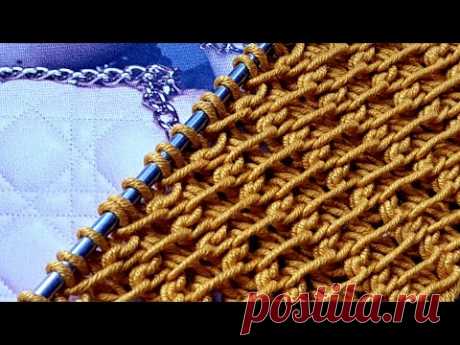 Knitting pattern ❤ Узор спицами ❤ strickmuster ❤ tricot ❤ how to knit ❤  tricô ❤  örgü deseni बुनना