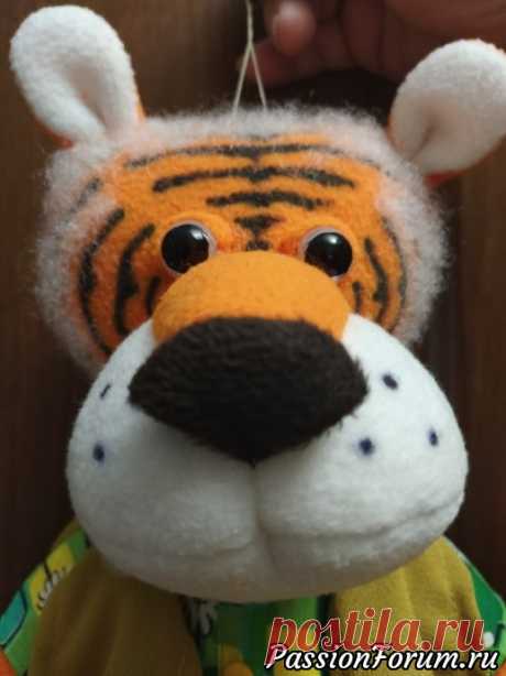 Пакетница-тигр | Разнообразные игрушки ручной работы