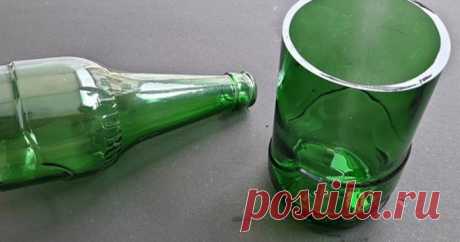 Как из стеклянной бутылки сделать шикарные стаканы