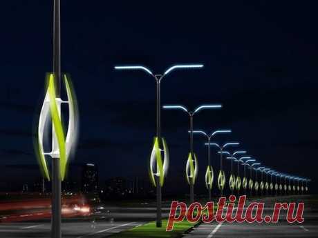 Eco shocker: Turbine Light concept uses wind to light highways