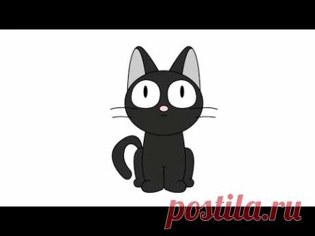 How to draw a cat easy  | Как нарисовать кота просто - YouTube