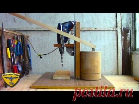 Как сделать сверлильный станок / Homemade Drill Press - YouTube