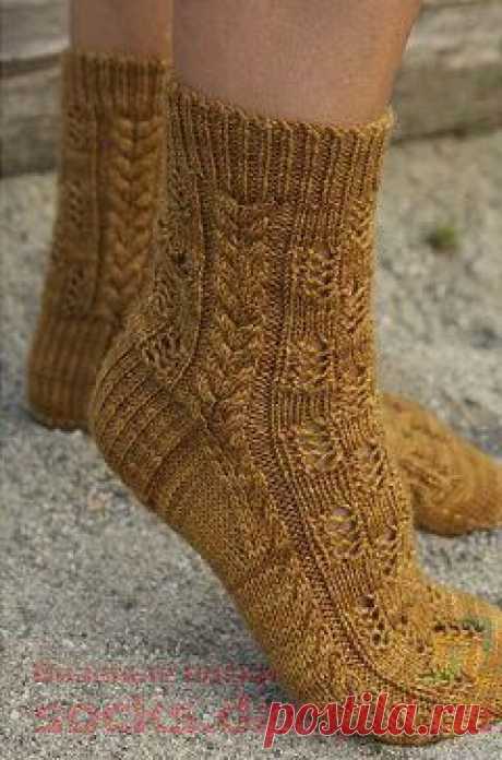 Ажурные носки «Granola» | ВЯЗАНЫЕ НОСКИ