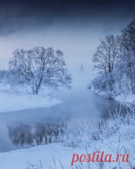 Предрассветные часы в Истре. Фотограф – Антон Шваин: nat-geo.ru/community/user/121362 Доброе утро!