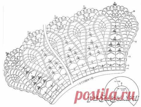 Шикарный воротник крючком