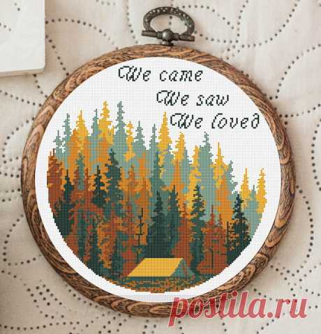 Cross Stitch Pattern Forest Nordic Cross Stitch Patterns