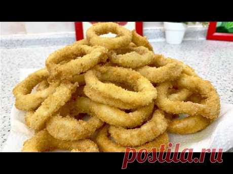 Самый НАСТОЯЩИЙ Рецепт "Кольца Кальмаров" /Кальмар в Кляре/The most REAL Squid Rings Squid in Batter