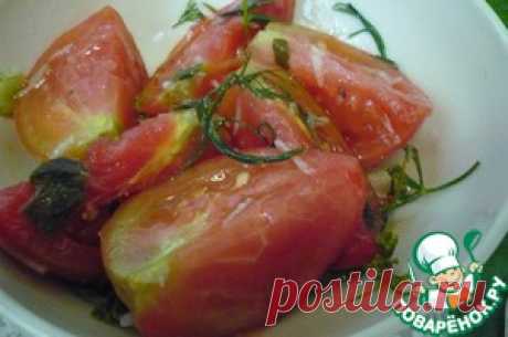 Маринованные помидоры холодным способом - кулинарный рецепт