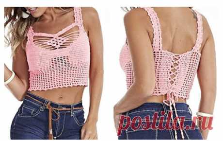 Delicadezas en crochet Gabriela: Crop top