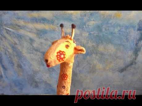 Жирафик из папье-маше своими руками - Ярмарка Мастеров - ручная работа, handmade