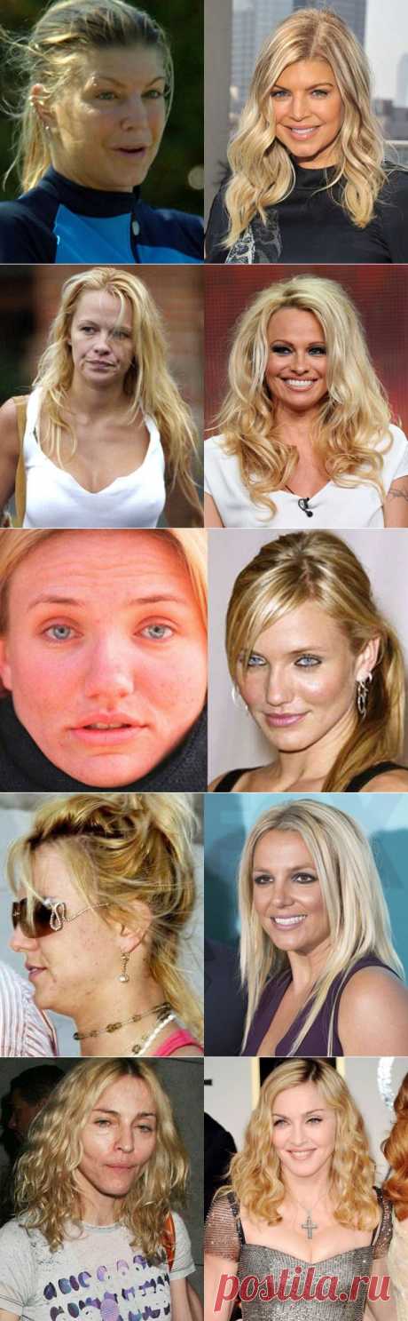 20 шокирующих фотографий самых популярных знаменитостей без макияжа. Я даже не узнал их!