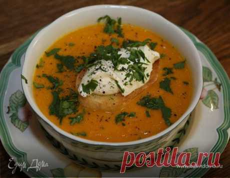 Морковный суп-пюре с гренками. Рецепт + видео от Юлии Высоцкой