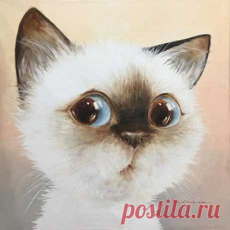 Забавные коты художницы Люси Чувиляевой из Санкт-Петербурга