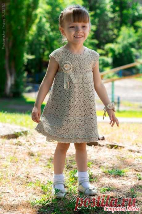 Платье Кружевное облачко - Вязание для детей - Страна Мам