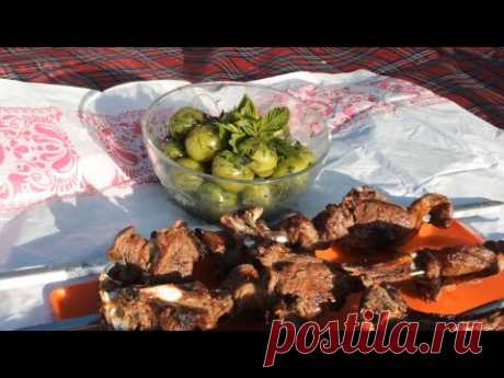 Закуска из Алычи к Шашлыкам! Азербайджанская кухня Cherry Plum Salad for Kebab