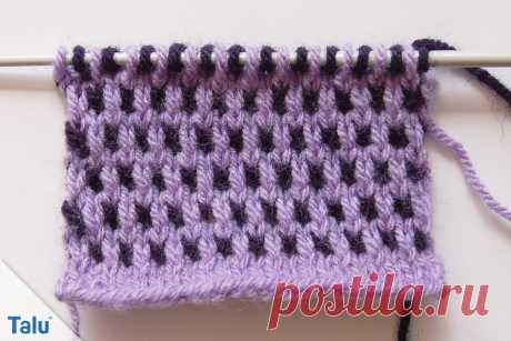 Knitting dot pattern - simple instructions - Talu.de