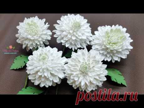 D.I.Y FOAMIRAN CHRYSANTHEMUM - HANDCUT