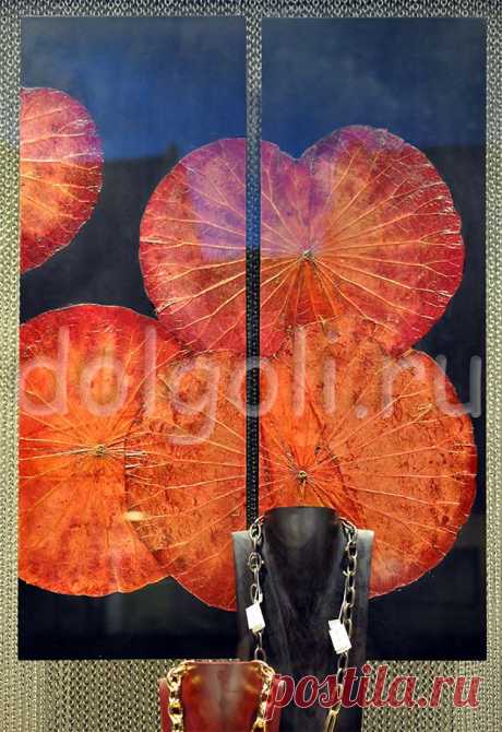 Декоративные настенные панно для интерьера из листьев лотоса | Идеи для творчества