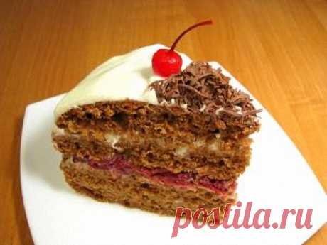 Торт «Вишневый каприз» от Анастасии Скрипкиной