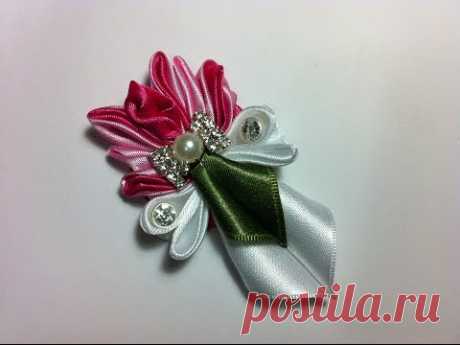 Rosa Kanzashi tutorial Parte 1