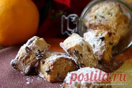 Рождественское  немецкое печенье &quot;Mini-Stollen&quot; &amp;bull; Немецкая кухня