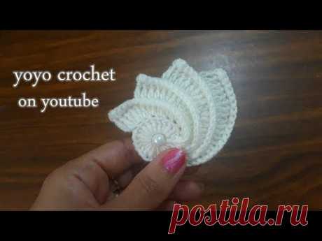 كروشية وحدة غرزة اللؤلؤة بالشرح المبسط  لعمل شال/ مفرش/تزيين الملابس- crochet The pearl #يويو كروشية