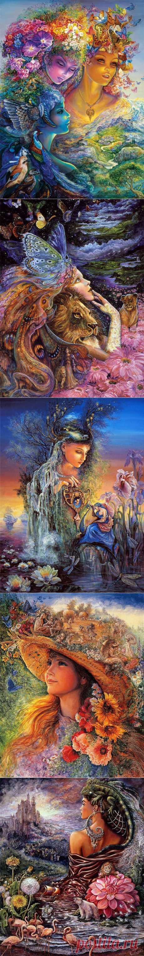 Фэнтези картины Жозефины Уолл (Josephine Wall) - Миры фентези