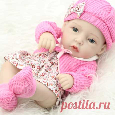 reborn baby doll Picture - More Detailed Picture about Классический 11 Дюймов Принцесса Девушка Кукла Ручной Работы Полный Силиконовые Винил Reborn Куклы Младенца С Красная Роза Одежда Набор Дети День Рождения подарок Picture in Куклы from NPKCOLLECTION speciality store | Aliexpress.com | Alibaba Group